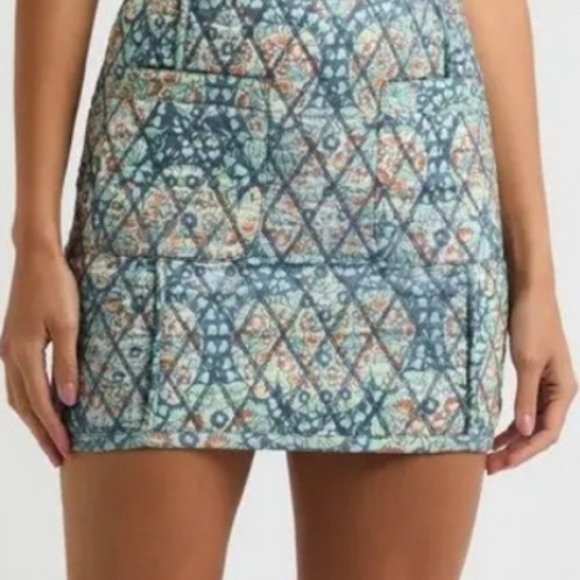 Free People Darla Quilted Mini Skirt. NWOT. - Picture 3 of 7